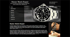 Desktop Screenshot of masterwatchrepair.com