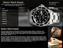 Tablet Screenshot of masterwatchrepair.com